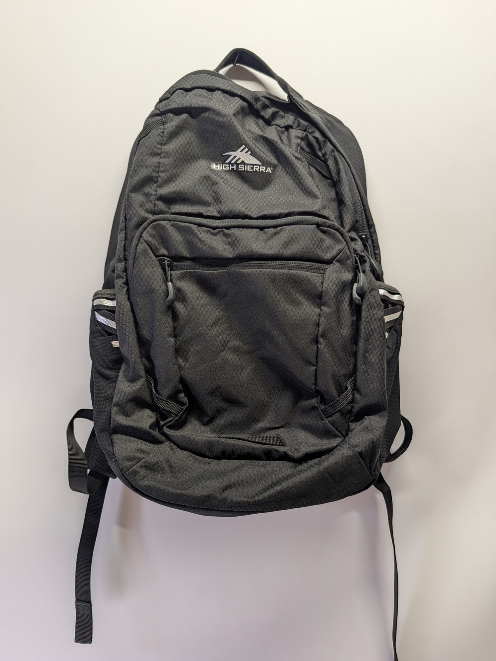 High Sierra Black Men's Laptop Backpack with Multiple Compartments